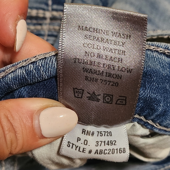 BKE CARTER Bootleg Jeans Womens Size 29 Long Medium Wash Embroidered Pockets - Picture 10 of 12